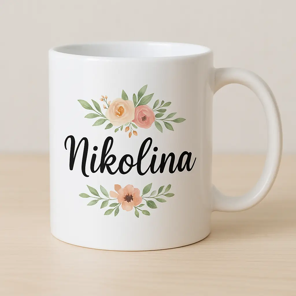 šalica s imenom i unikatnim tiskom