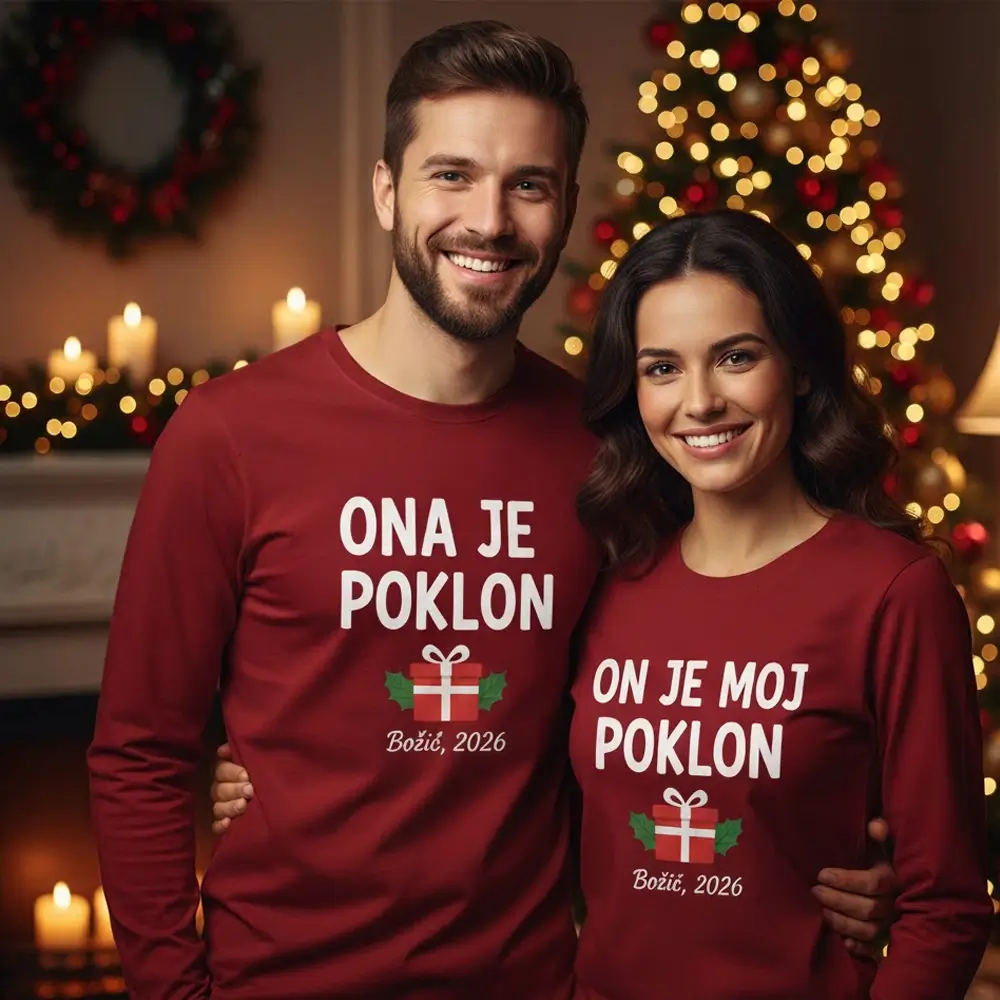 božićne majice za parove