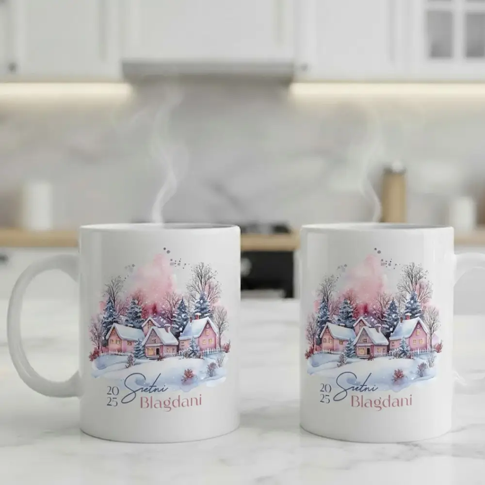 Bijela personalizirana keramička šalica