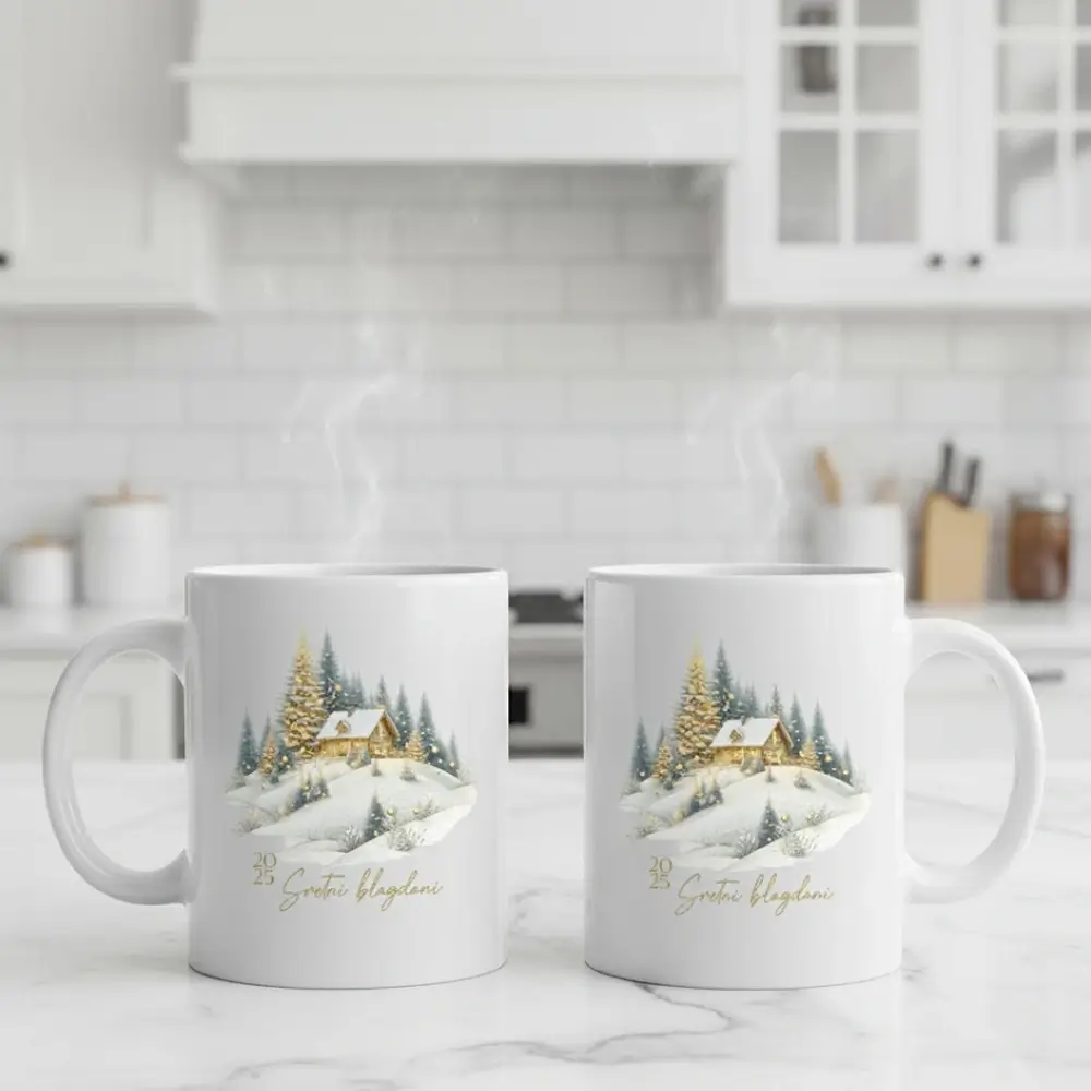 kolekcija novogodišnjih i božićnih šalica