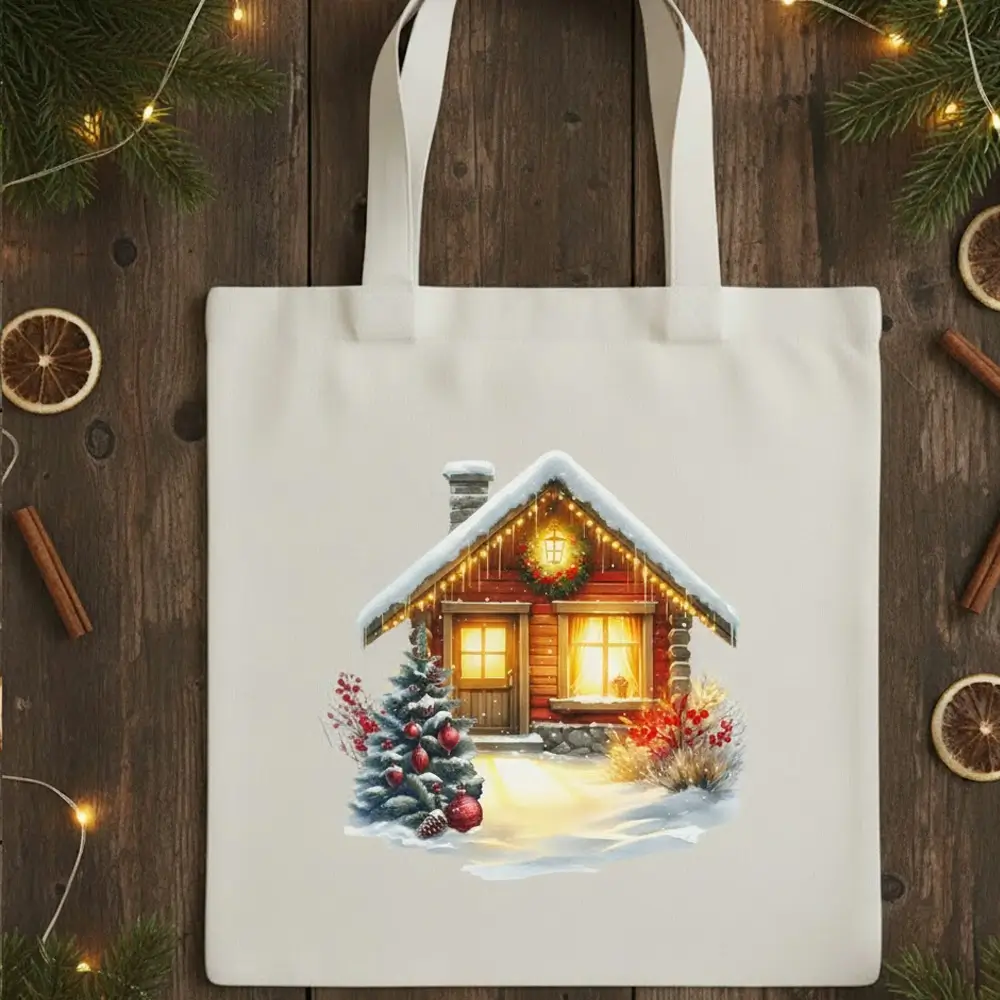 božićni dizajn torba