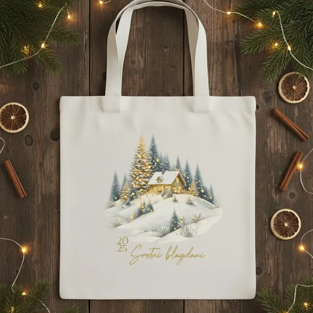 Božićne Platnene Torbe